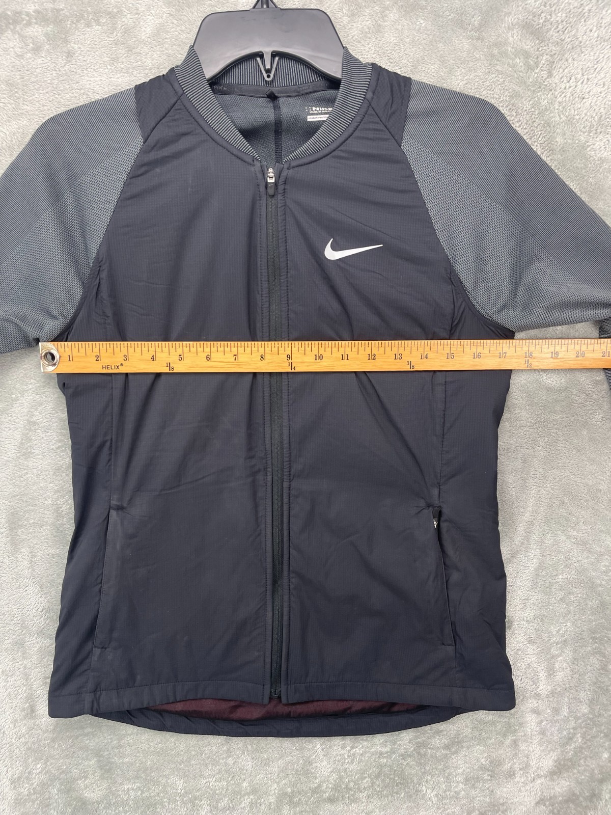 SACAI X NIKE Nike Golf Giacca Donna Taglia S Nero Grigio Full Zip Elasticizzata 725670 010