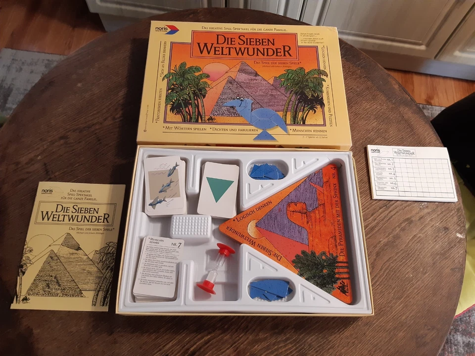 Die Sieben Weltwunder noris Spiele 1989 80er retro vtg geprüft komplett - Bild 4 von 4