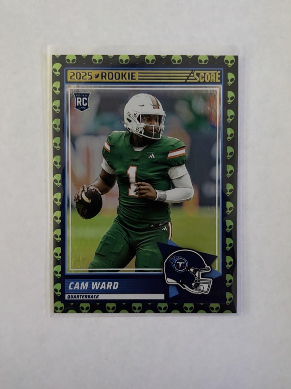 2025 Score NFL Cam Ward RC Extraterrestrial Parallel Card #13 Panini