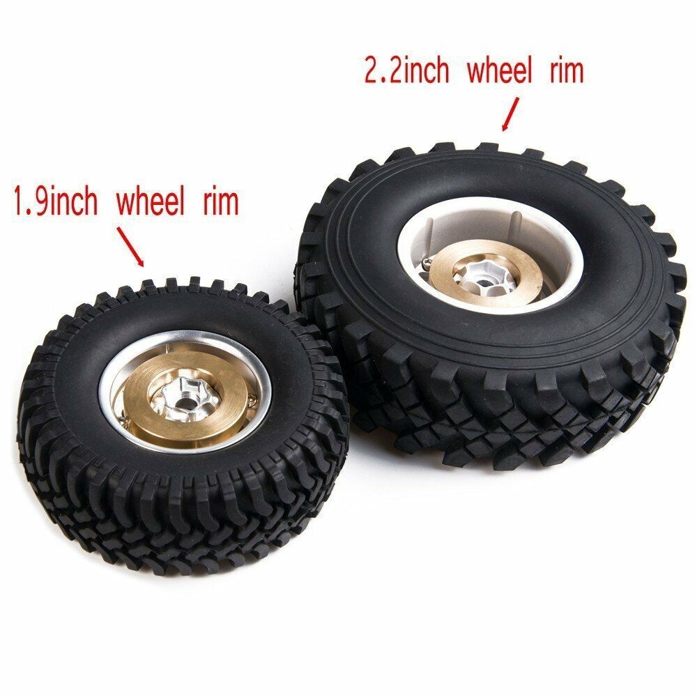 Heavy Duty Brass Wheel Weights for RC 1/10 Crawler Car SCX10 trx4 Truck 1.9" Rim