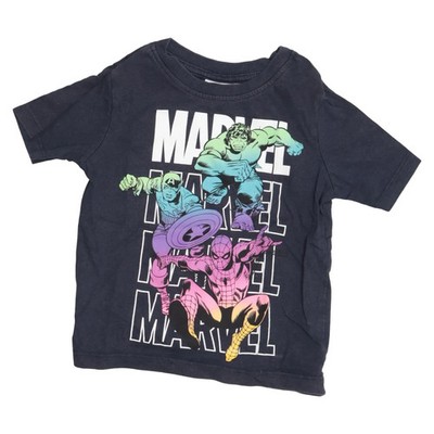 Marvel Comics, T-shirt, Größe: 98, Schwarz/Mehrfarbig, Print, Jungen #L8r
