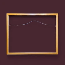 Vintage Deep Light Oak Frame Mission Style Fits 19x24" Image Mid Century Modern