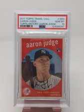 2017 Topps Transcendent History Aaron Judge 1959 7/87 PSA 10 Gem Mint