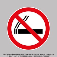No Smoking, High Quality Vinyl Sticker Decals