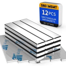 Powerful Neodymium Bar Magnets, 12 Pack Rare Earth Magnets, Heavy Duty Magnet,