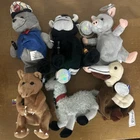 VINTAGE LOT OF COCA-COLA BEAN BAG PLUSH COLLECTION 1999 LOT OF 6 W/TAGS