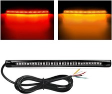 Nilight 32led 8 Flexible License Plate Light Strip Tail Brake Stop Turn Signal