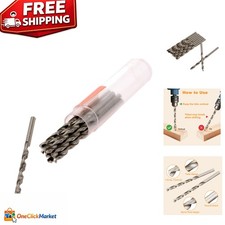 High-Speed Steel 3mm Drill Bits - 10PC Reduced Shank for Wood & Metal Work