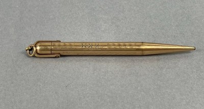 FYNE POINT Vintage Gold Tone Mechanical Pencil