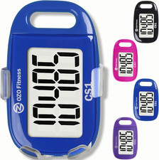 Clip-On 3D Pedometer for Walking Steps Counter with Lanyard, Simple Exercise Tra