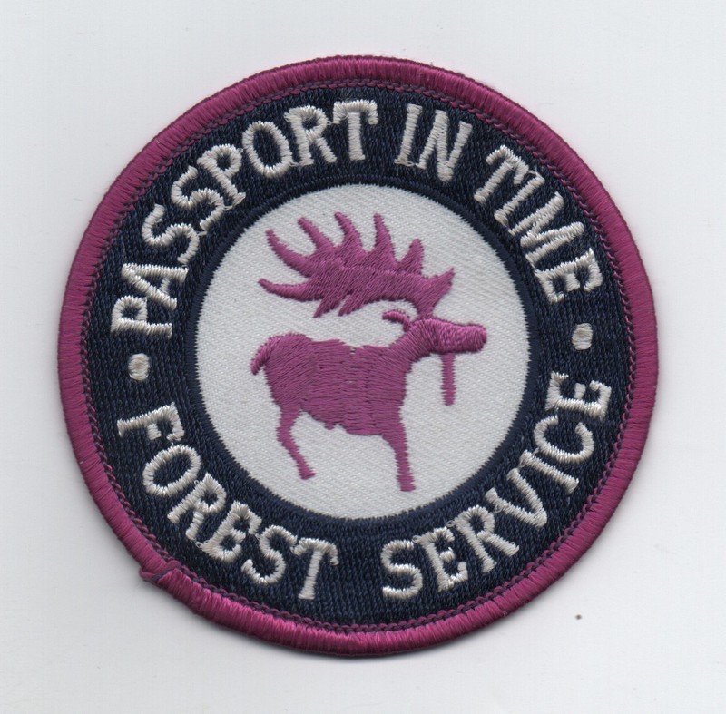 US Forest Service, Passport In Time Volunteer Program Patch,  Mint
