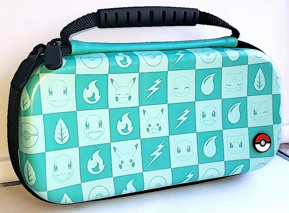 ⚡🛡️⚡ Estuche de Transporte PowerA Pokemon Pikachu Nintendo Switch Lite Turquesa Cremallera Foto 2 de 4