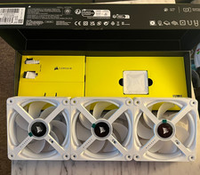 Corsair iCUE LINK QX120 RGB 120mm PWM PC Fans Starter Kit  iCUE LINK System Hub