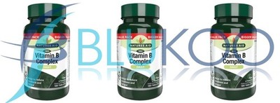 Natures Aid Vitamin B Komplex Verbesserte Formel - 180 Tabletten (3er Pack)