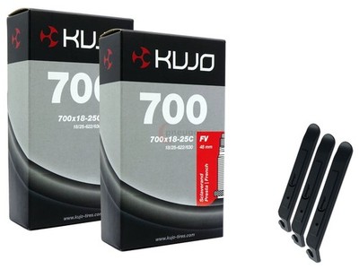2x Kujo Schlauch 28 Zoll SV Sclaverand 18-622 23-622 25-622 25-630 + Reifenheber