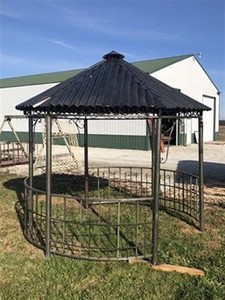 Metal Roof Gazebo, Backyard Gazebo, Metal Pergola, Outdoor Patio, Garden Arbor M