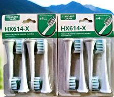 2-Four Packs 8 Generic Electric Toothbrush Head Click-On HX614X Standard Clean