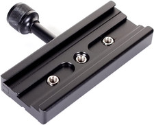 120Mm Arca-Swiss Quick Release Plate with QR Clamp Adapter with 3/8" 1/4" Screw