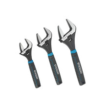Erbauer Adjustable Wrench Set 3 Piece 310 mm 257 mm 210 mm 8/10/12'' Soft-Grip