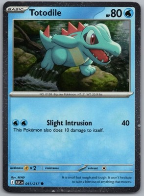 Totodile (Cosmos Holo) Common Miscellaneous Cards & Products 041/217 NM