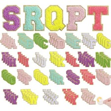 130 Pcs Chenille Letter Patches, Self Adhesive Chenille Patches, Embroidered ...