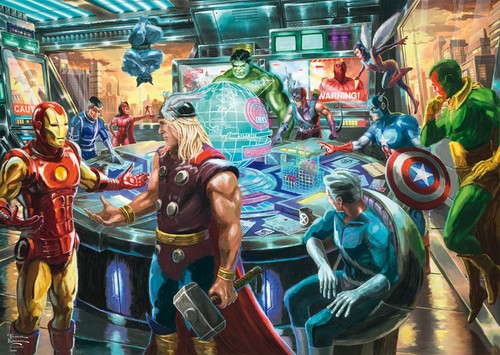 Puzzle (1000 T.) Marvel - Die Avengers (Schmidt-Spiele) Neu/Ovp-image