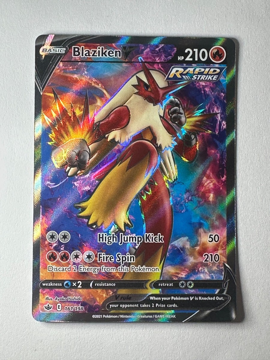 blaziken v pokemon card 161/198 Chilling Reign NM Full Art Fire / 210 / Basic Attack 1 eBay Auction Item 305964179142 TCG