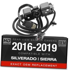 Backup Camera Compatible with 2016-2019 Chevy Silverado, GMC Sierra - OEM