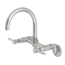 Kingston Brass KS814 Concord 1.8 GPM Widespread Bridge Kitchen - Chrome
