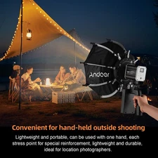 Andoer 60W Portable LED Video Light COB Photography Light For Live JIRJ