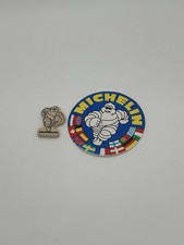 Vintage Michelin Man Bibendum Sticker Decal & Rubber Eraser Advertising Lot