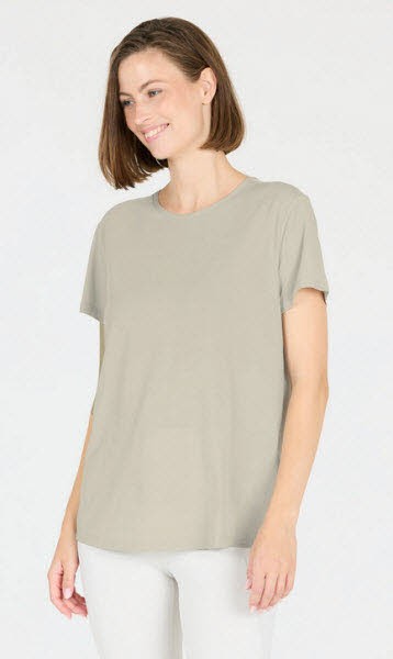 Футболка Athlecia Lizzy W Slub SS Tee Damen бежевого цвета 6790₽