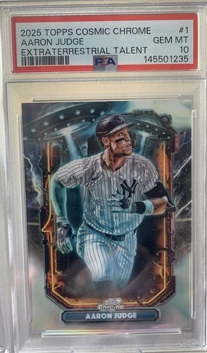 Aaron Judge MVP 2025 Topps Cosmic Chrome Extraterrestrial Talent #ET-1  PSA 10🔥