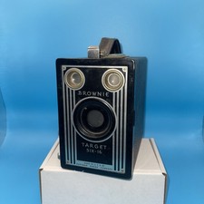 Kodak Brownie Art Deco Box Camera Target Six-16 Decor Untested, Working Shutter