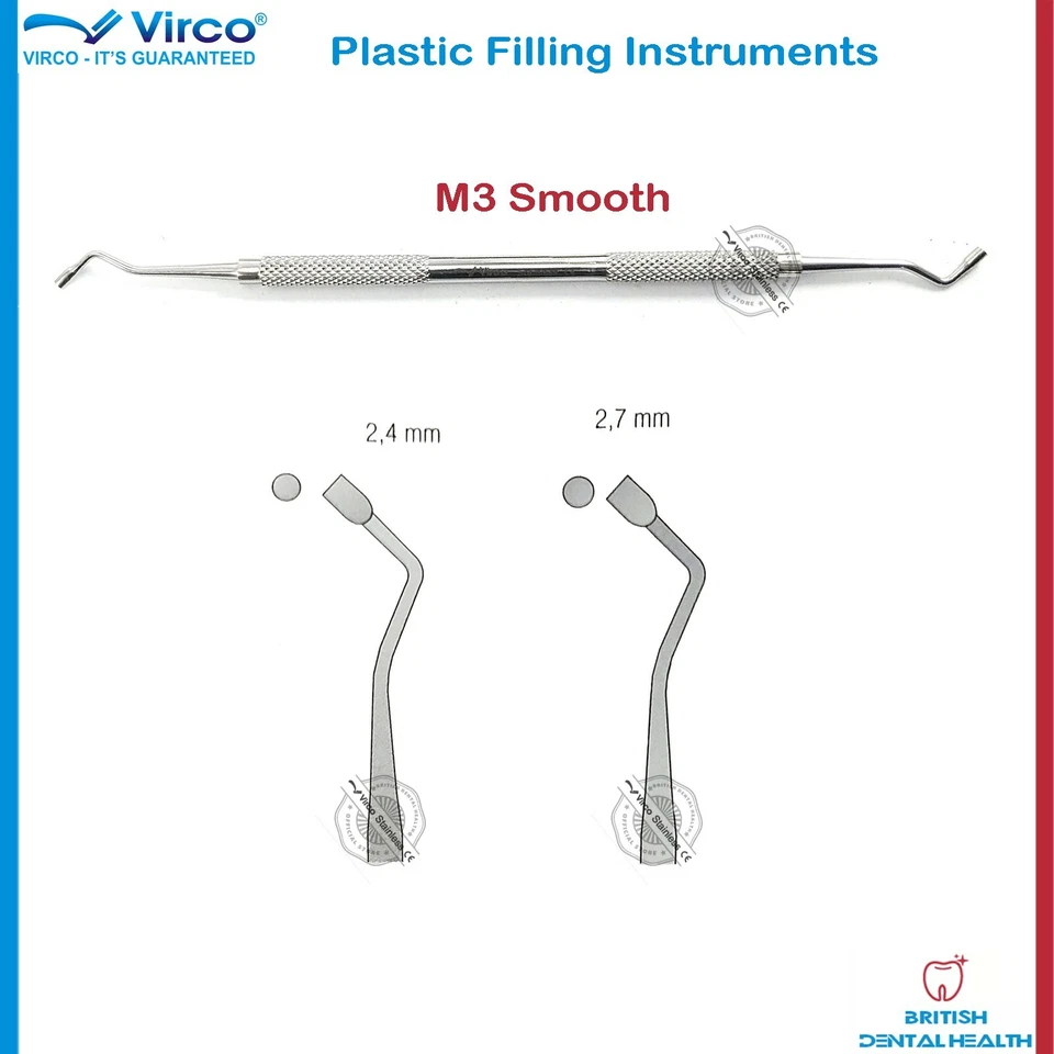 Zahnarzt Instrumente Amalgam Zahn Plastik Füllung Instrumente M3 Glatt Füllung - Bild 1 von 1