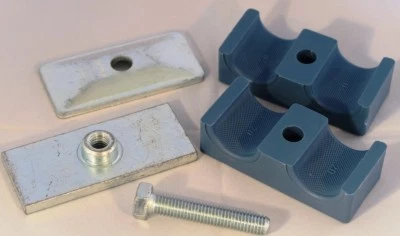 PARQUIP Hydraulic Pipe Clamp Double Stauff Style made in Italy, solid body 6 mm to 42 mm