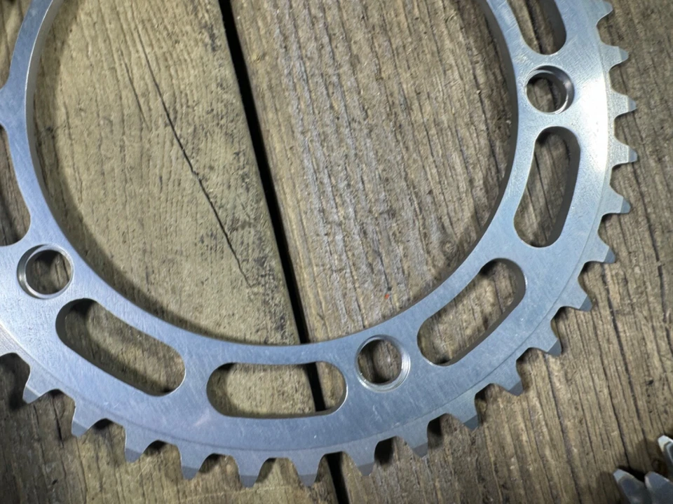 SHIMANO Chainring 42T Fixie Track Old School BMX 5 Arm 130 BCD Japan Vintage - Image 4 of 4