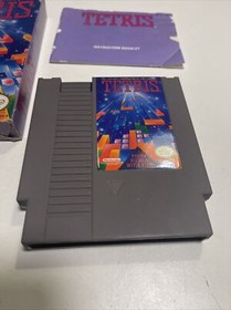 Tetris (Nintendo NES, 1989) NES Aut&eacute;ntico CIB Completo con Manual Probado