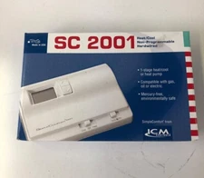 Simple Comfort SC2001 ICM Controls Heat/Cool Non-Programmable Thermostat New