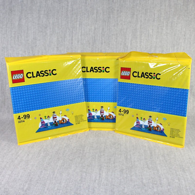 LEGO BASE PLATE 10714 Board Blue 3x New Sealed Water Building Blocks 32x32 Lot