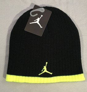 Nike Air Jordan Jumpman Stretch Beanie Youth Hat One Size Winter Cap Volt Green | eBay