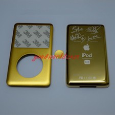 Gold-Colored Front center button U2 Back cover for iPod 7th Gen Classic 160GB