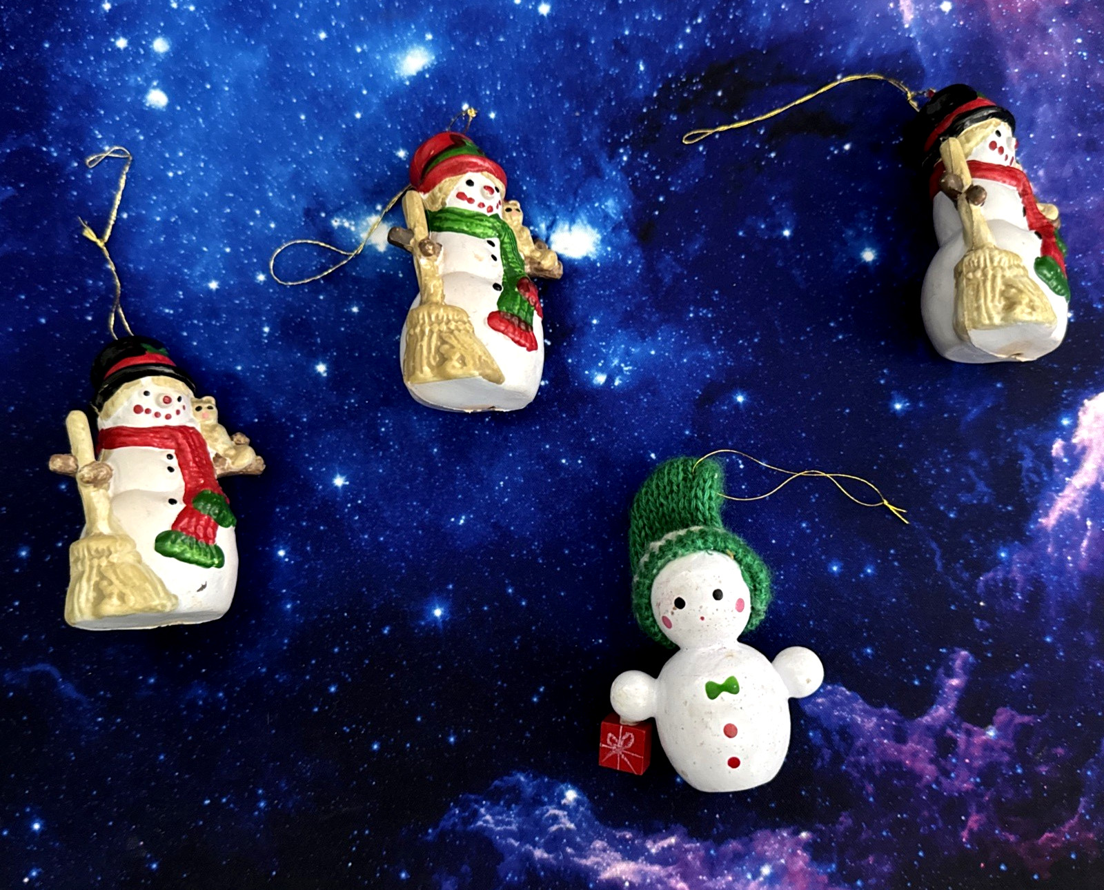 Snowmen Christmas Ornaments - Pre-owned - Set of 4