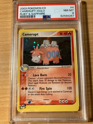 PSA8 Camperupt Holo Rubin Saphir 2003 Pokemon