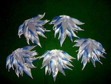 Vintage Millinery Flowers Light and Dark Blue Satin / Velvet Petal Pads - Japan