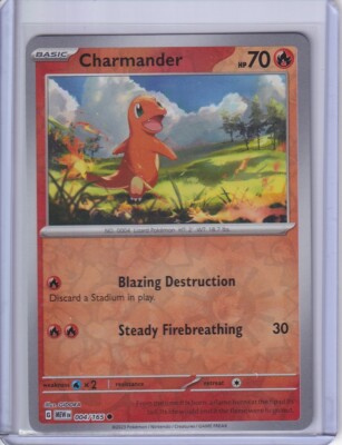 Charmander 004/165 - Pokemon TCG Scarlet Violet 151 - Reverse Holo