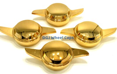#ad 2 Bar Smooth Gold Knock offs Spinners for Lowrider Wire Wheels $359.99