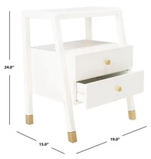 Safavieh COVE 2 DRW 1 SHLF ACCENT TABLE, Reduced Price 2172745896 ACC6602B