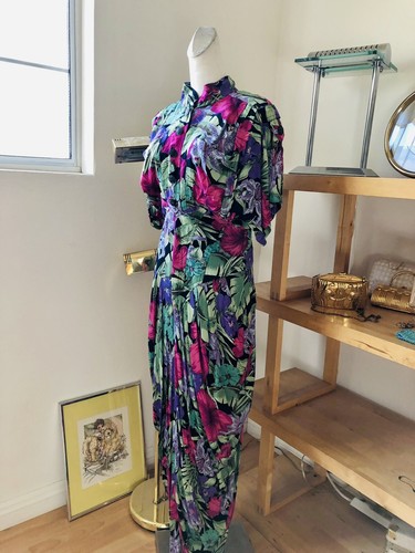 Vintage 80s Karen Alexander High Neck 