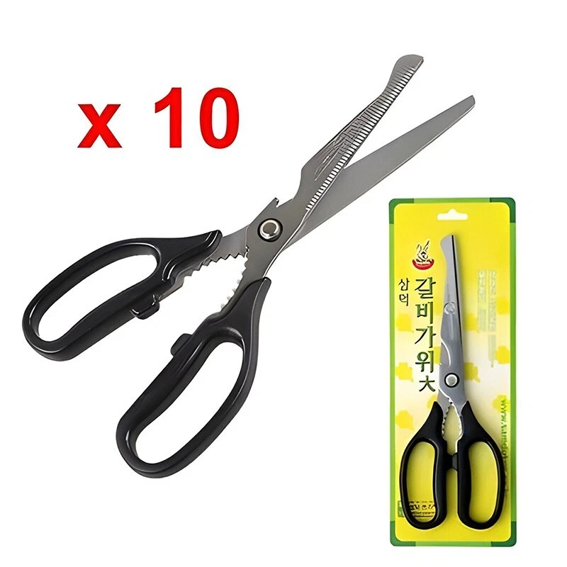 10pcs scissors Korean BBQ Scissors Kalbi Meat Cooking Scissors BBQ Chef Cooking